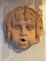 masque mural en relief Bacchus soufflent en terre