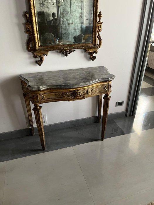 Wandtafel - Verguld hout, Antiek en Kunst, Antiek | Meubels | Stoelen en Banken