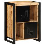 vidaXL Dressoir 55x35x70 cm massief ruw mangohout, Huis en Inrichting, Verzenden, Nieuw, 50 tot 100 cm, 25 tot 50 cm