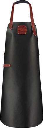 Witloft - Classic Leren Schort Zwart/Cognac | Handgemaakt,, Ophalen of Verzenden, Nieuw