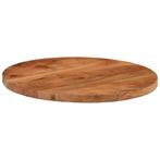 vidaXL Tafelblad rond Ø40x2,5 cm massief acaciahout, Huis en Inrichting, Tafels | Eettafels, Verzenden, Nieuw