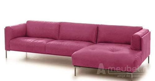 Loungebank Bern - loungebanken - Roze, Huis en Inrichting, Banken | Sofa's en Chaises Longues, Nieuw, Leer