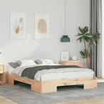 vidaXL Bedframe Bruin 140 x 190 cm, Huis en Inrichting, Slaapkamer | Bedden, Verzenden, Nieuw, Bruin, Hout