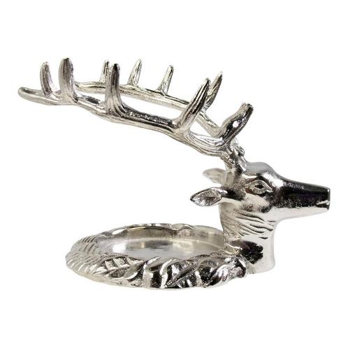 Kaarsen Standaard hert zilver 17x20x15cm, Huis en Inrichting, Woonaccessoires | Overige, Verzenden