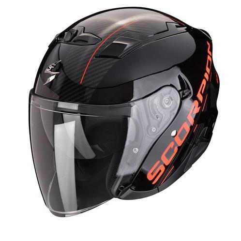 Scorpion EXO-230 QR Zwart Rood Jet Helm, Motoren, Kleding | Motorhelmen, Jethelm, Heren, XS, Nieuw met kaartje, Overige merken