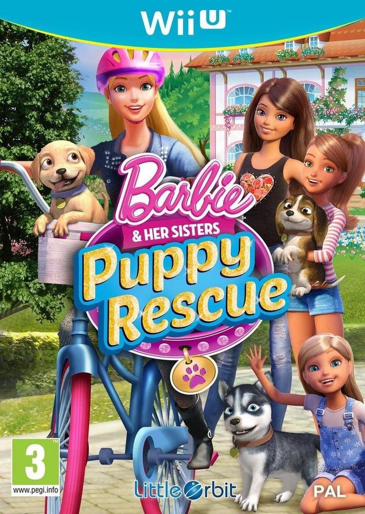 Wii U Barbie & Her Sisters Puppy Rescue, Spelcomputers en Games, Spelcomputers | Nintendo Wii U, Zo goed als nieuw, Verzenden