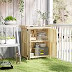 TRUUSK Tuinkast Hout, Weerbestendige Gereedschapsschuur 74x4, Tuin en Terras, Bergingen en Tuinkasten, Verzenden, Nieuw