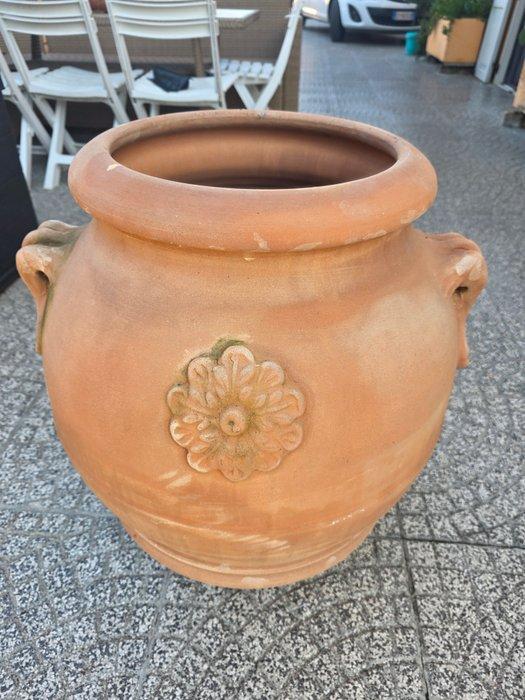 Vaas - Terracotta - orcio giardino h 60, Antiek en Kunst, Curiosa en Brocante