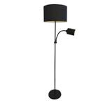Moderne staande leeslamp zwart, Zev, met schakelaar, Huis en Inrichting, Lampen | Vloerlampen, Nieuw, Ophalen of Verzenden, 150 tot 200 cm