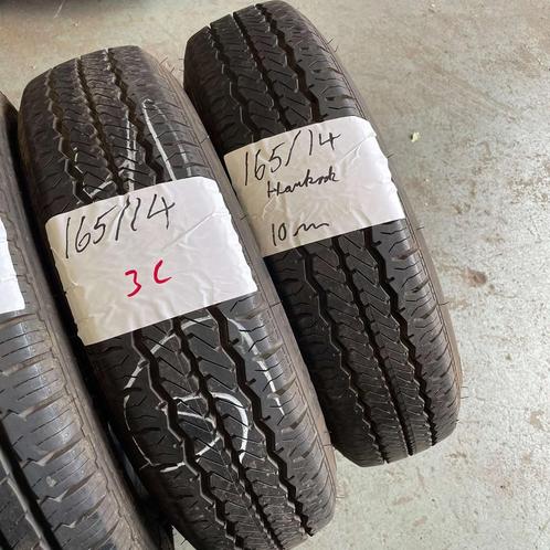 2 x Hankook 165-80-14 C Zomerbanden 10mm, Auto-onderdelen, Banden en Velgen, 14 inch, Zomerbanden, 165 mm, Bestelwagen, Gebruikt