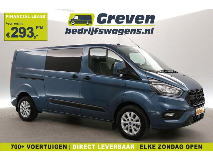 Ford Transit Custom 2.0 TDCI L2H1 | DC | 6-Zits | Carplay, Auto's, Bestelauto's, Te koop, Handgeschakeld, Financial lease, Diesel