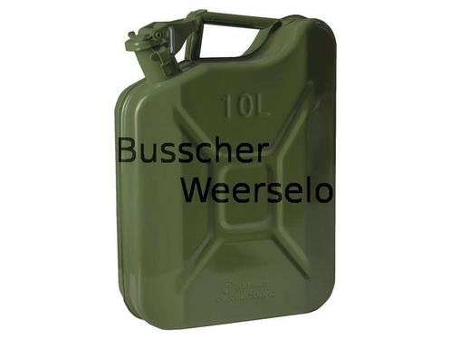 Jerrycan 10 liter - Legergroen, Tuin en Terras, Regentonnen, Nieuw, Minder dan 75 liter, Metaal, Ophalen of Verzenden