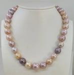 Halsketting Grote 12x15mm ronde multi Edison parels, Sieraden, Tassen en Uiterlijk, Kettingen, Nieuw