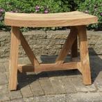 Set van 4 Stool voetenbank teak, Tuin en Terras, Tuinstoelen, Ophalen of Verzenden, Nieuw, Teakhout