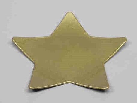 Onderbord Stervorm Goud Glitter 24x24 cm, Huis en Inrichting, Woonaccessoires | Kunstplanten en Kunstbloemen, Nieuw, Ophalen of Verzenden