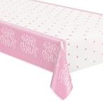 Babyshower Tafelkleed Roze 2,13m, Verzenden, Nieuw