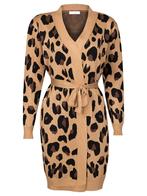 Vest Luipaard Bruin, lang damesvest, Kleding | Dames, Truien en Vesten, Verzenden, Nieuw
