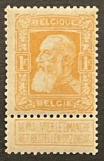 België 1905 - Leopold II Grove Baard - 1fr Oranjegeel met, Gestempeld