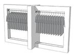 Glossy middenunit kledingrek R-PR-009, Zakelijke goederen, Kantoor en Winkelinrichting | Winkel en Inventaris