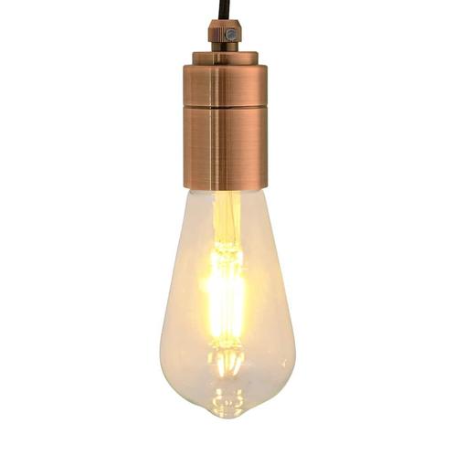vidaXL Lamphouders 2 st rood brons E27, Huis en Inrichting, Lampen | Overige, Nieuw, Verzenden