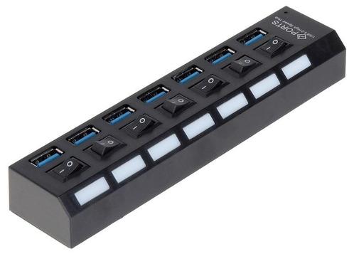 WL4 USB-HUB-7 universele 7 poorts USB 3.0 hub / oplader met, Doe-het-zelf en Verbouw, Elektra en Kabels, Nieuw, Ophalen of Verzenden
