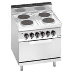 GGM Gastro | Elektrische kookplaat - 10,4 kW - 4 ronde |, Witgoed en Apparatuur, Fornuizen, Verzenden, Nieuw, Inbouw