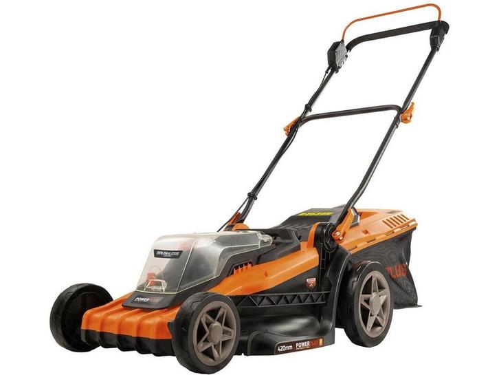 Powerplus POWDPG75610 - Accu grasmaaier - 40 V 420 mm, Huis en Inrichting, Woonaccessoires | Overige, Zo goed als nieuw, Verzenden