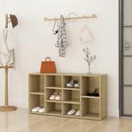 vidaXL Schoenenbank 103x30x55 cm bewerkt hout sonoma, Huis en Inrichting, Verzenden, Nieuw