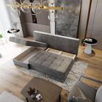 *SALE* Slaapbank/Hoekbank met opbergruimte Rio Okergeel €449, Huis en Inrichting, Verzenden, Hoekbank, 75 tot 100 cm, 200 tot 250 cm