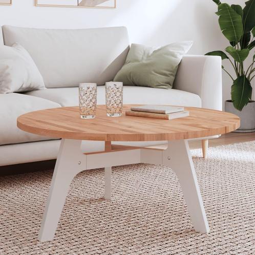 vidaXL Tafelblad rond Ø90x2,5 cm massief beukenhout, Huis en Inrichting, Tafels | Eettafels, Nieuw, Verzenden
