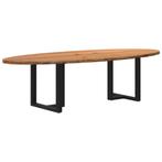 vidaXL Eettafel 280x120x74 cm ovaal massief eikenhout, Huis en Inrichting, Tafels | Eettafels, Verzenden, Nieuw