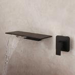 Watervalkraan zwart met plateau, Verzenden, Nieuw, Kraan