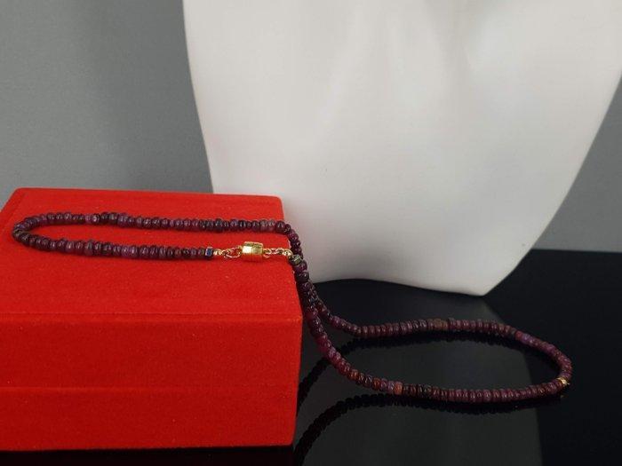 Robijn Natuurlijke Edelsteen / Gratis Verzending - Ketting, Verzamelen, Mineralen en Fossielen