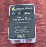 100 gram - Zilver .999 - Heimerle + Meule, Germany -, Postzegels en Munten, Edelmetalen en Baren