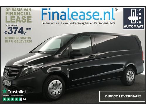 Mercedes-Benz Vito 114 CDI Lang AUT Airco Cam Cruise €398pm, Auto's, Bestelauto's, Lease, Automaat, Diesel, Zwart, Mercedes-Benz