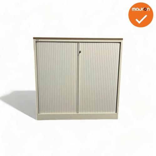 Roldeurkast - Ahrend - 120x120x45cm - wit met metalen rol..., Zakelijke goederen, Kantoor en Winkelinrichting | Kantoormeubilair en Inrichting