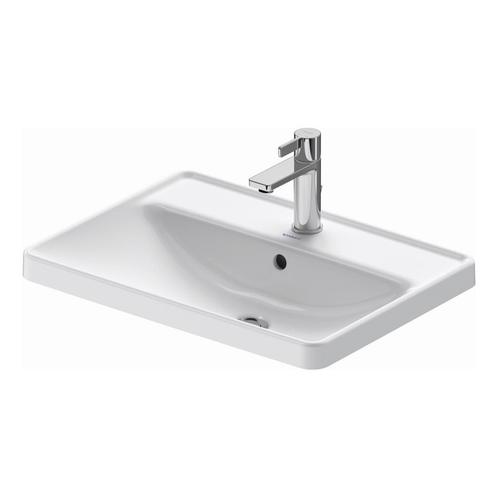 Wastafel Duravit D-Neo Inbouw Met Overloop Kraanvlak 1, Doe-het-zelf en Verbouw, Sanitair, Overige typen, Nieuw, Ophalen of Verzenden