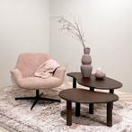 Organische Salontafel Set van 2 – Brix Nubi Brown | Mangoh, Huis en Inrichting, Tafels | Salontafels, Ophalen, Nieuw