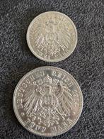 Duitsland, Pruisen Lot of 2 coins: 5 Mark 1914 A & 2 Mark