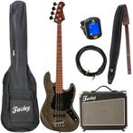 Fazley Outlaw Series Judge Plus Black basgitaar starterset, Muziek en Instrumenten, Snaarinstrumenten | Gitaren | Bas, Verzenden