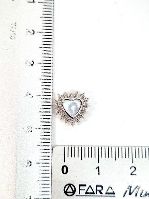 Oorbellen - 18 karaat Witgoud Aquamarijn - Diamant, Sieraden, Tassen en Uiterlijk, Oorbellen
