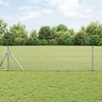 vidaXL Gelast Draad Hek met 7 Palen 0.4x10 m Gegalvaniseerd, Verzenden, Nieuw, IJzer