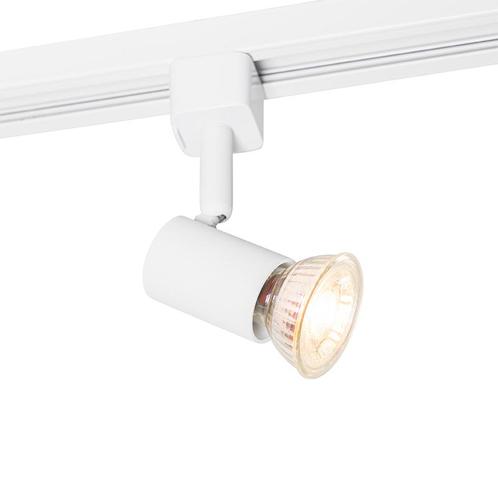Moderne 1 fase railspot wit - Iconic Jeany, Huis en Inrichting, Lampen | Spots, Nieuw, Metaal of Aluminium