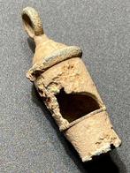 Oud-Romeins Lead zeldzaam en onbeschadigd legionairs fluitje, Antiek en Kunst