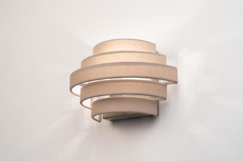 Rietveld Wandlampen - Taupe - Stof, Metaal, Huis en Inrichting, Lampen | Wandlampen, Verzenden