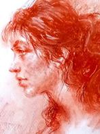 Clemente Tafuri (1903-1971) - Profilo di donna, Antiek en Kunst