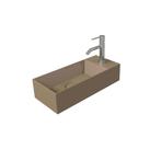 Fontein Salenzi Spy 45x20 cm Mat Taupe (inclusief, Ophalen of Verzenden, Nieuw
