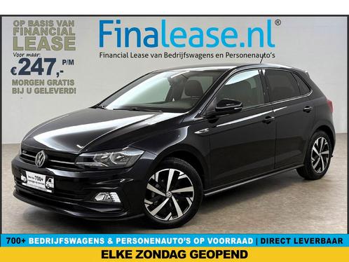 Volkswagen Polo 1.0 TSI R-line LED verlichting Carplay Navi, Auto's, Volkswagen, Lease, Handgeschakeld, Overige carrosserieën