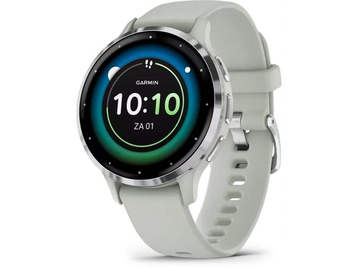 Garmin Venu 3S - Smartwatch - 41mm - AMOLED - Zilver (Groen), Sieraden, Tassen en Uiterlijk, Smartwatches, Zo goed als nieuw, Verzenden