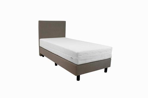 80x210 Boxspring 1 persoons Beige, Huis en Inrichting, Slaapkamer | Boxsprings, Beige, Nieuw, Verzenden